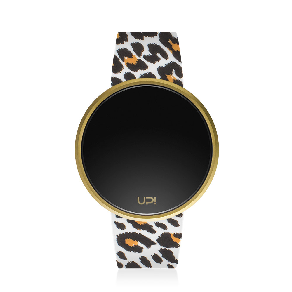 UPWATCH ROUND GOLD LEOPARD