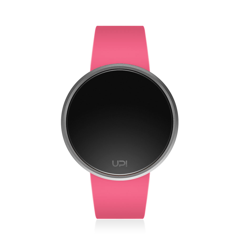 UPWATCH ROUND SILVER PINK