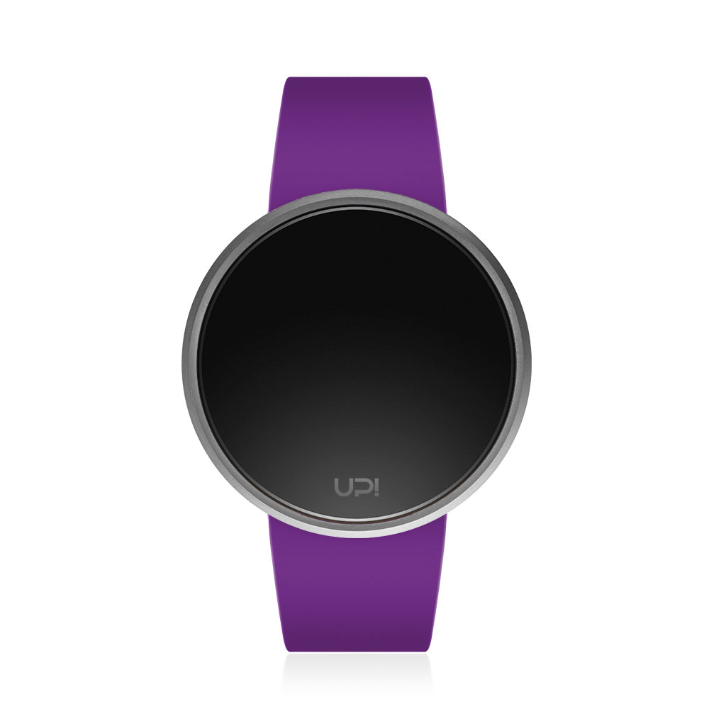 UPWATCH ROUND SILVER PURPLE