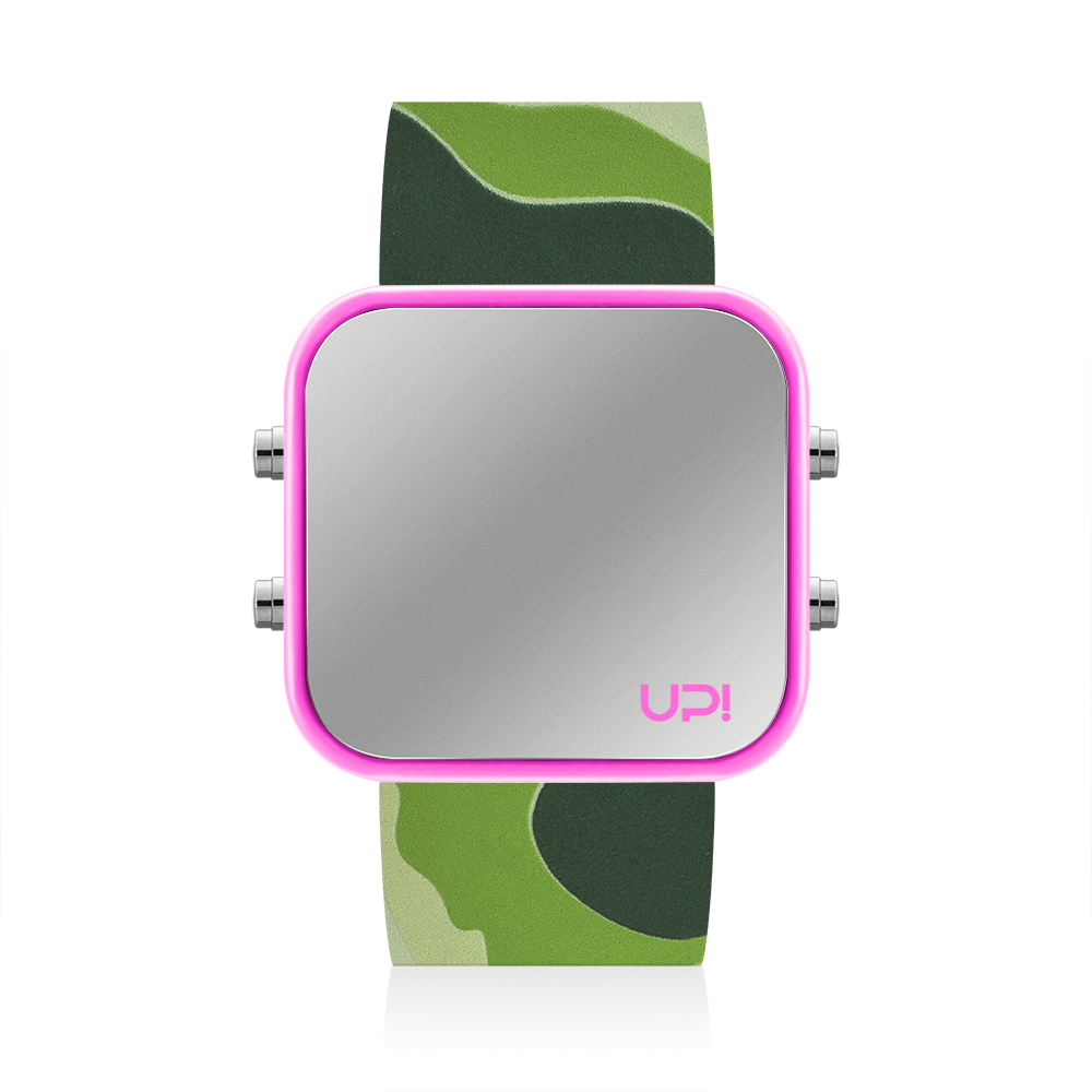 UPWATCH LED PINK GREEN CAMOUFLAGE