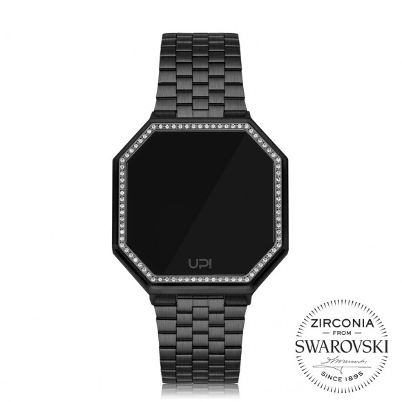 UPWATCH EDGE BIG 42MM SWAROVSKI ZIRCONIA BLACK