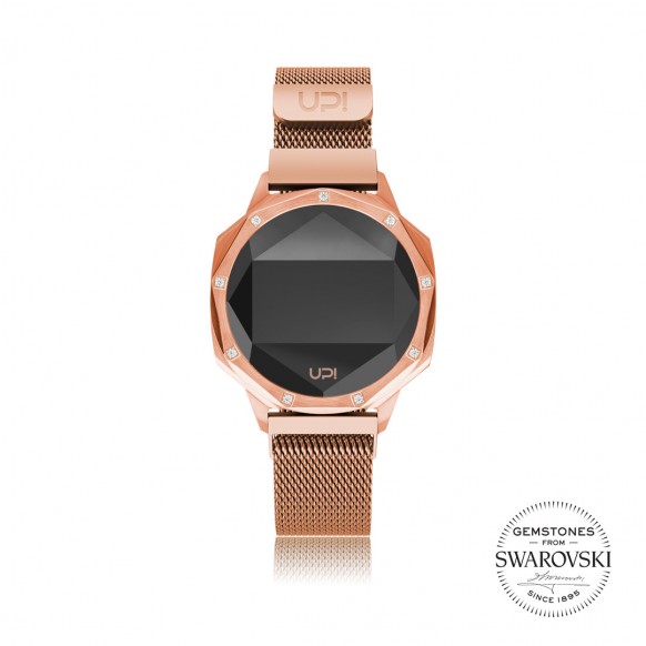 UPWATCH ICONIC ROSE GOLD SET WITH SWAROVSKI® TOPAZ LOOP BAND