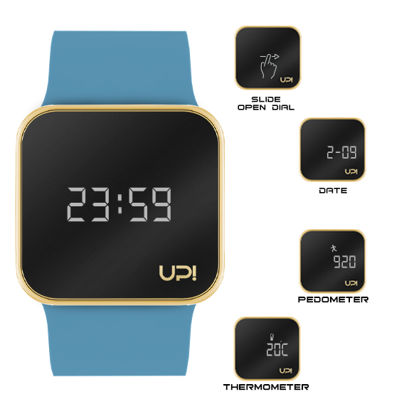 UPWATCH UPGRADE MATTE GOLD TURQUOISE