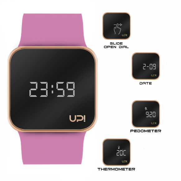 UPWATCH UPGRADE MATTE ROSE GOLD PINK