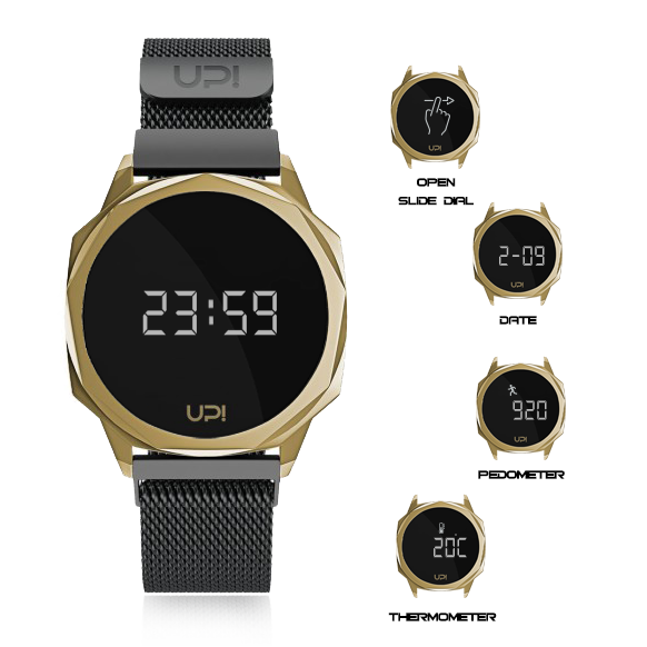 UPWATCH ICON GOLD BLACK LOOP BAND