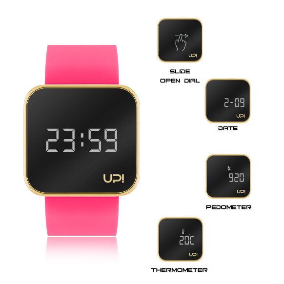 UPWATCH TOUCH SHINY GOLD NPINK +