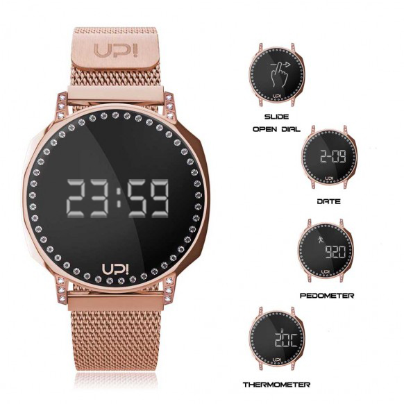 UPWATCH XT SWAN ROSE GOLD SWAROVSKI® ZIRCONIA