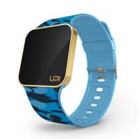 UPWATCH UPGRADE MATTE GOLD BLUE CAMOUFLAGE